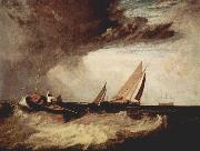 Ein Fischer von Shoeburyness preit einen Prahm von Whitstable J.M.W. Turner